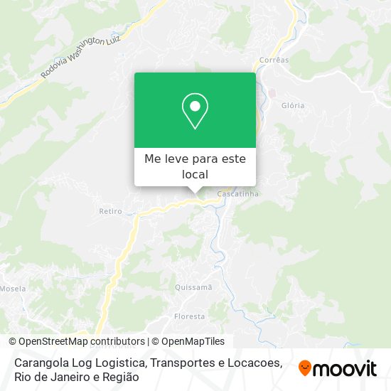 Carangola Log Logistica, Transportes e Locacoes mapa
