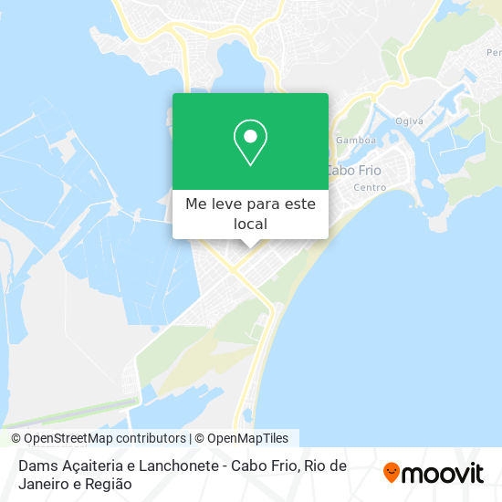 Dams Açaiteria e Lanchonete - Cabo Frio mapa