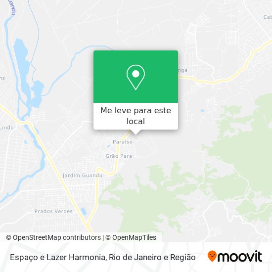 Espaço e Lazer Harmonia mapa