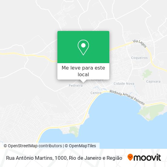 Rua Antônio Martins, 1000 mapa