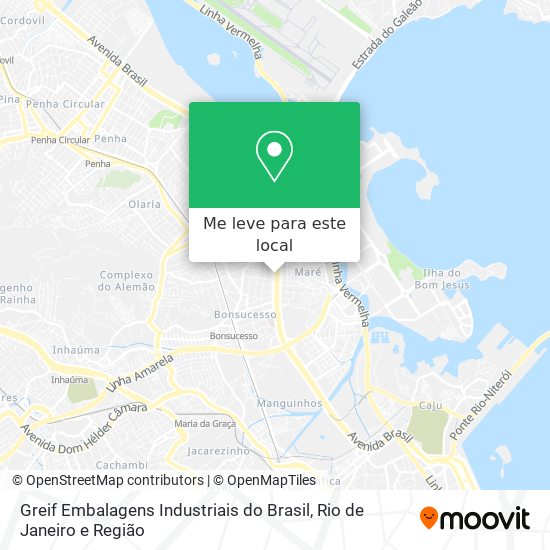 Greif Embalagens Industriais do Brasil mapa