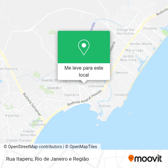 Rua Itaperu mapa