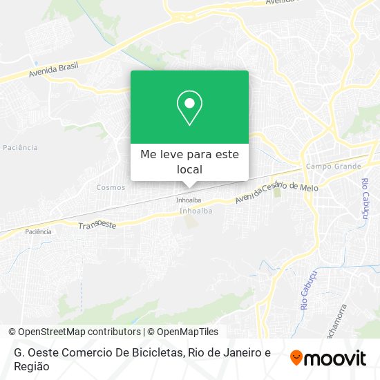 G. Oeste Comercio De Bicicletas mapa