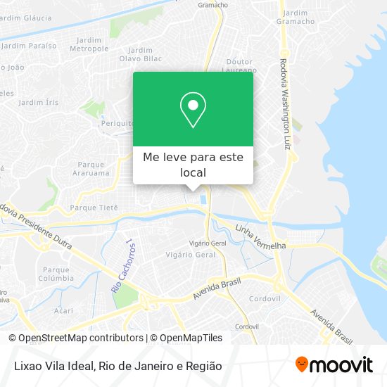 Lixao Vila Ideal mapa