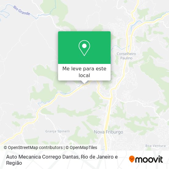 Auto Mecanica Corrego Dantas mapa
