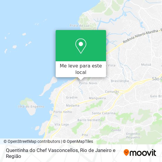 Quentinha do Chef Vasconcellos mapa