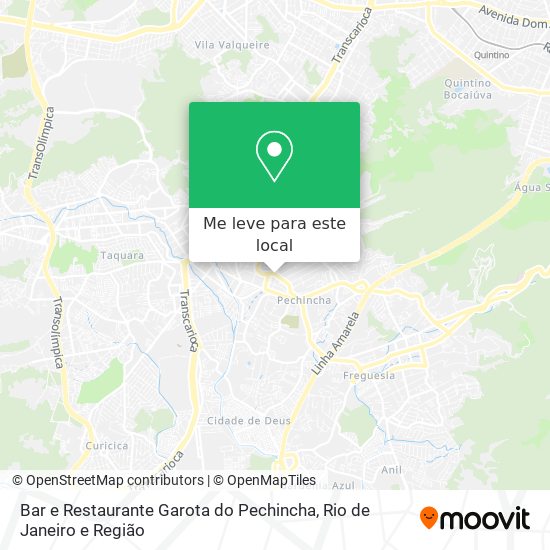 Bar e Restaurante Garota do Pechincha mapa