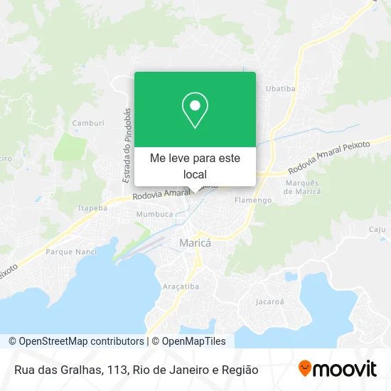Rua das Gralhas, 113 mapa