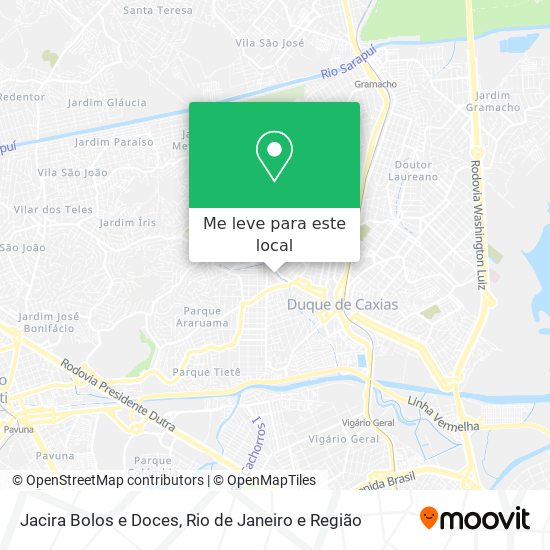 Jacira Bolos e Doces mapa