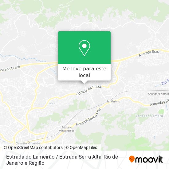 Estrada do Lameirão / Estrada Serra Alta mapa