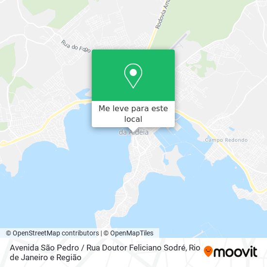 Avenida São Pedro / Rua Doutor Feliciano Sodré mapa