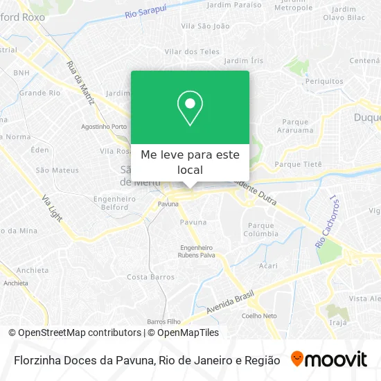 Florzinha Doces da Pavuna mapa