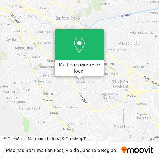 Piscinas Bar Ilma Fan Fest mapa