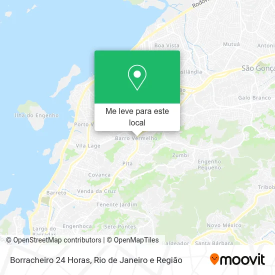 Borracheiro 24 Horas mapa