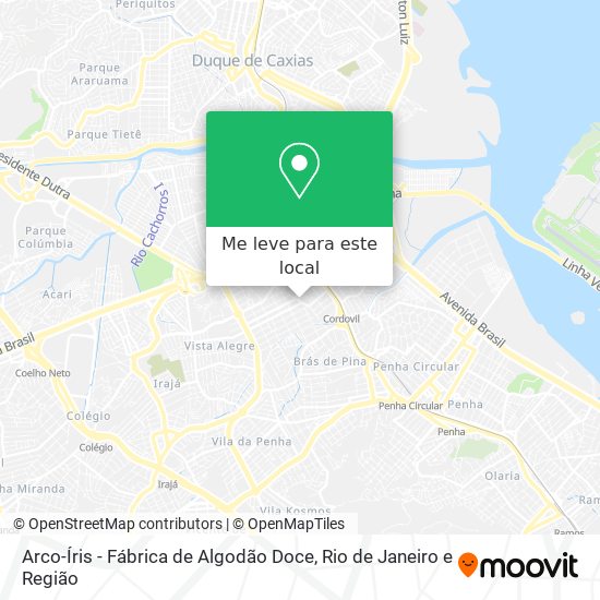 Arco-Íris - Fábrica de Algodão Doce mapa