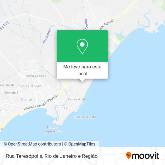 Rua Teresópolis mapa