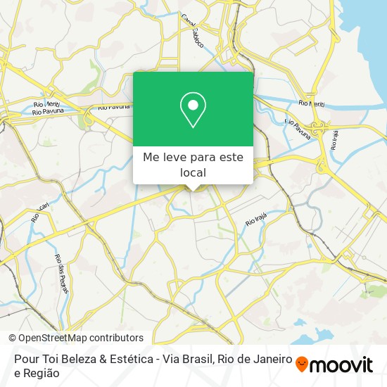 Pour Toi Beleza & Estética - Via Brasil mapa