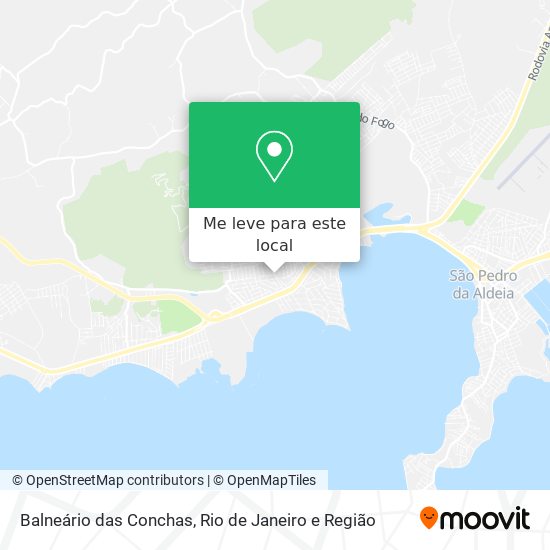 Balneário das Conchas mapa