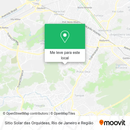 Sitio Solar das Orquídeas mapa