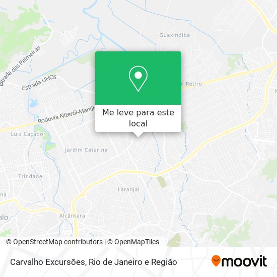 Carvalho Excursões mapa