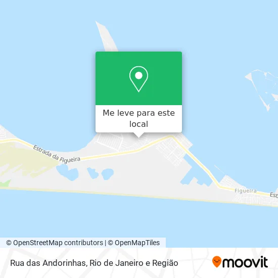 Rua das Andorinhas mapa