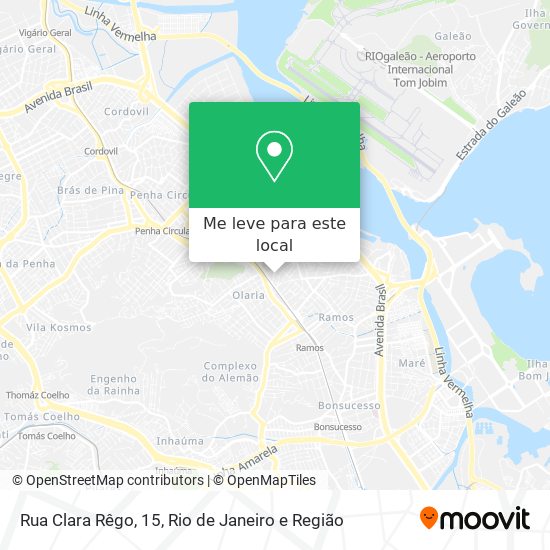 Rua Clara Rêgo, 15 mapa