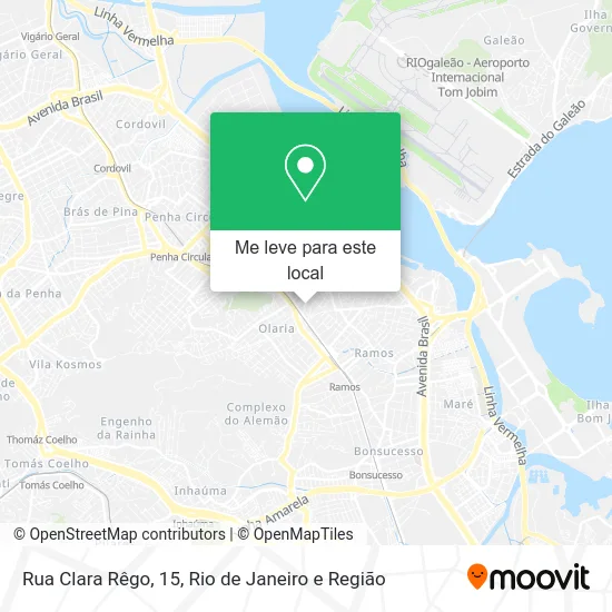 Rua Clara Rêgo, 15 mapa