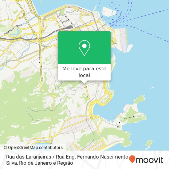 Rua das Laranjeiras / Rua Eng. Fernando Nascimento Silva mapa