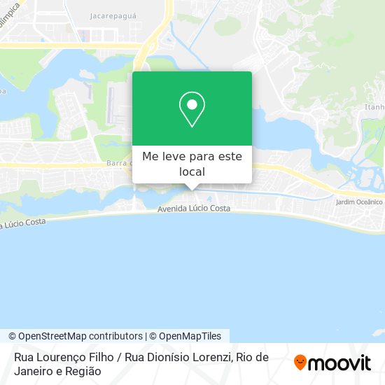 Rua Lourenço Filho / Rua Dionísio Lorenzi mapa