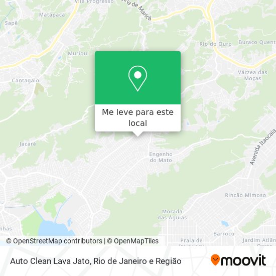 Auto Clean Lava Jato mapa