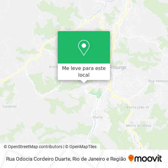 Rua Odocia Cordeiro Duarte mapa