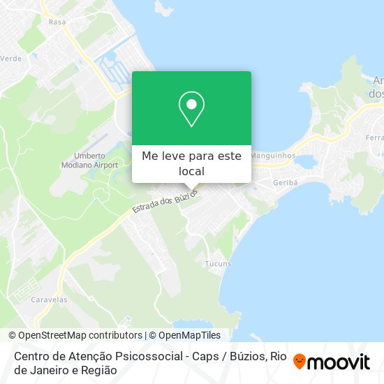 Centro de Atenção Psicossocial - Caps / Búzios mapa