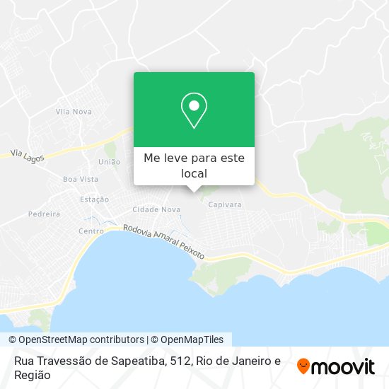 Rua Travessão de Sapeatiba, 512 mapa