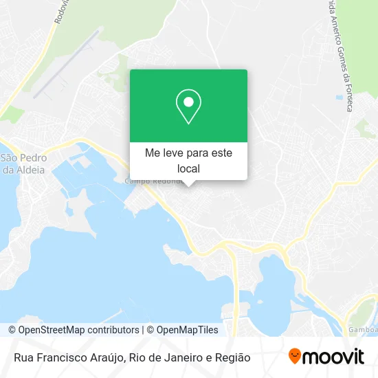 Rua Francisco Araújo mapa