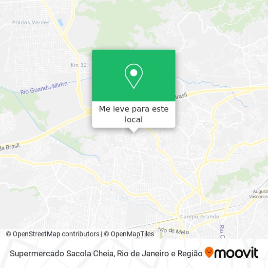 Supermercado Sacola Cheia mapa