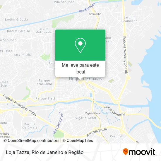 Loja Tazza mapa