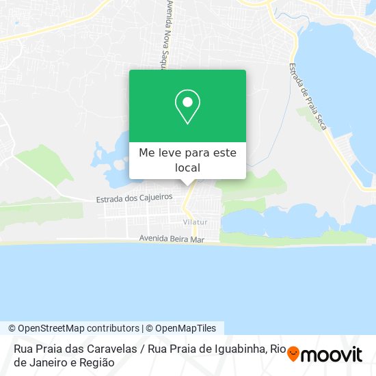 Rua Praia das Caravelas / Rua Praia de Iguabinha mapa