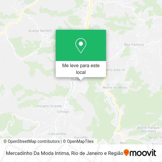 Mercadinho Da Moda Intima mapa