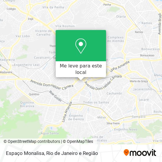 Espaço Monalisa mapa