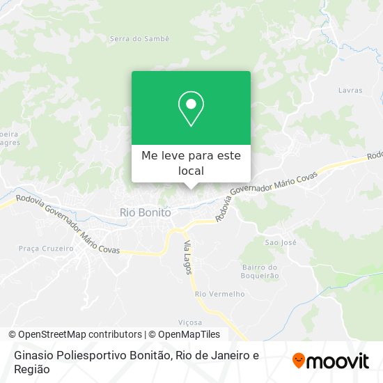 Ginasio Poliesportivo Bonitão mapa