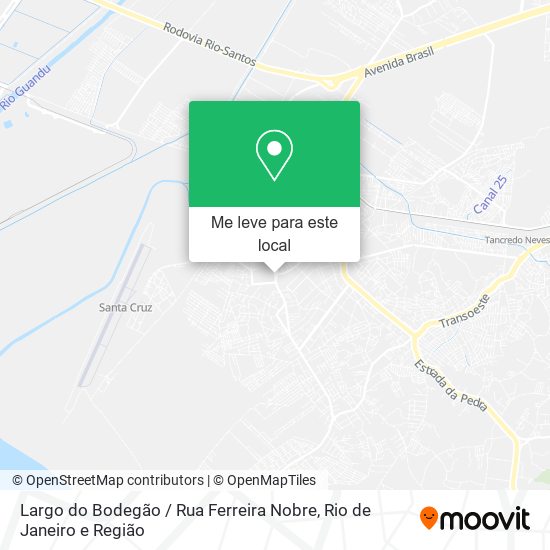 Largo do Bodegão / Rua Ferreira Nobre mapa