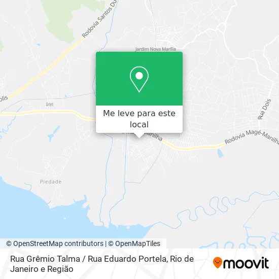 Rua Grêmio Talma / Rua Eduardo Portela mapa