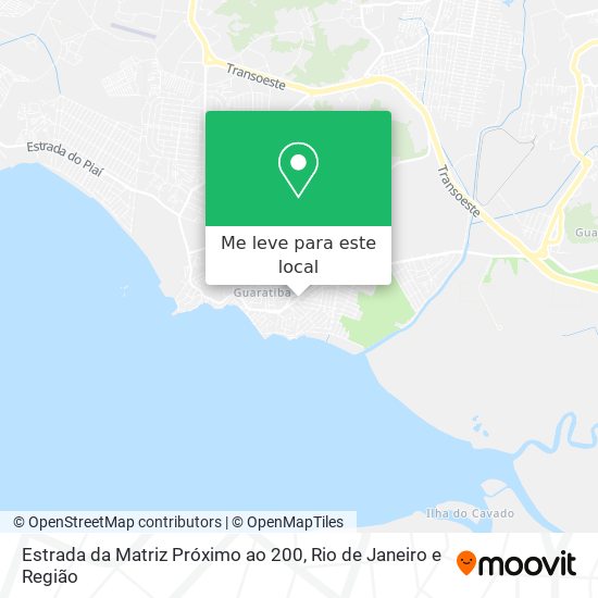 Estrada da Matriz Próximo ao 200 mapa