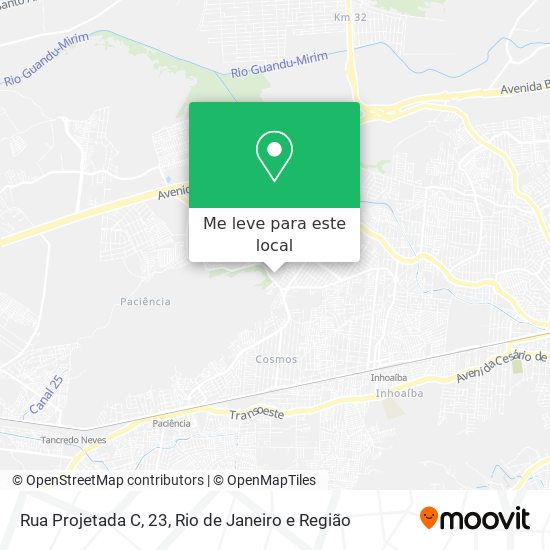 Rua Projetada C, 23 mapa