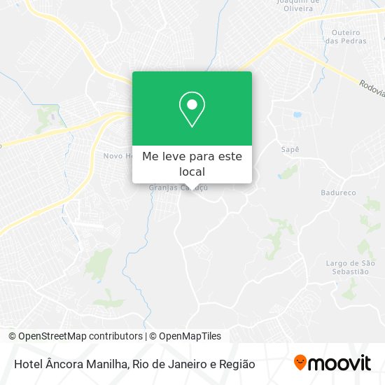 Hotel Âncora Manilha mapa