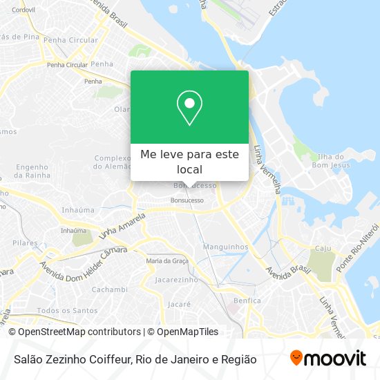 Salão Zezinho Coiffeur mapa