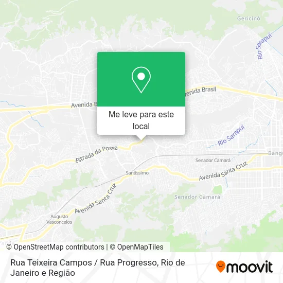 Rua Teixeira Campos / Rua Progresso mapa