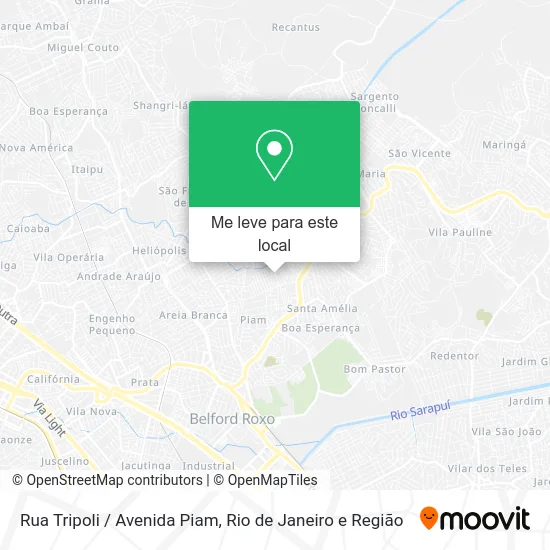 Rua Tripoli / Avenida Piam mapa