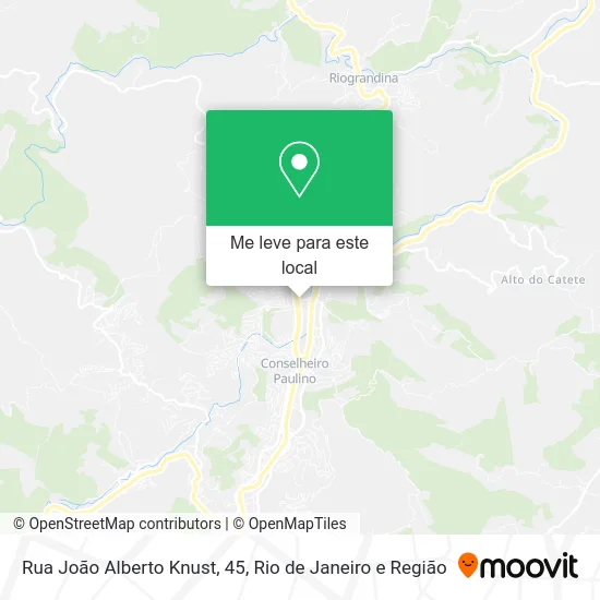 Rua João Alberto Knust, 45 mapa