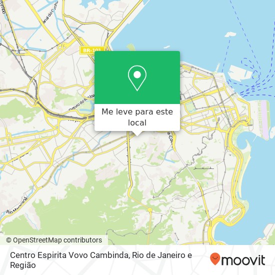 Centro Espirita Vovo Cambinda mapa